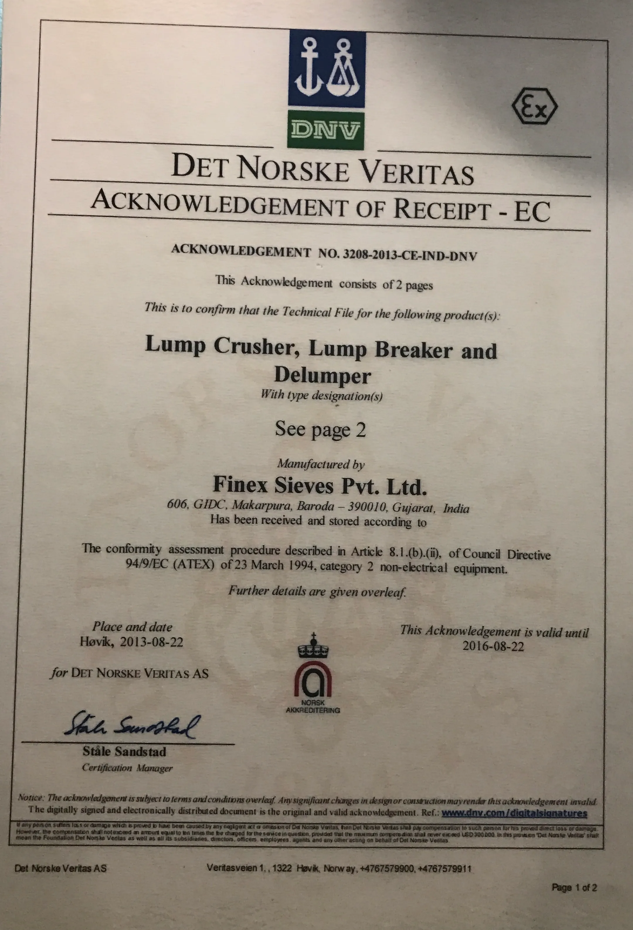 Certificate